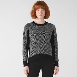 Lululemon Wool Sweater Womens 8 Geometric Soft 100% Merino Warm Winter Layering